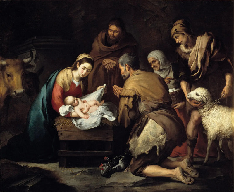 La adoración de los pastores - Bartolomé Esteban Murillo