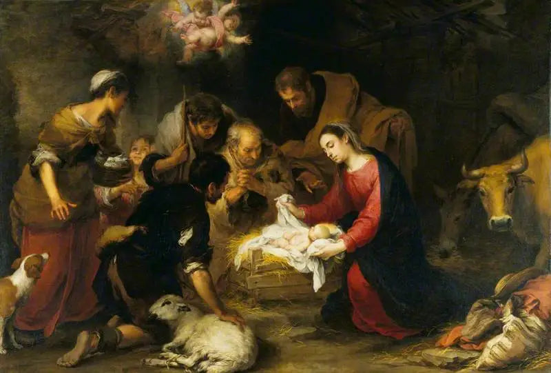 La adoración de los pastores - Bartolomé Esteban Murillo