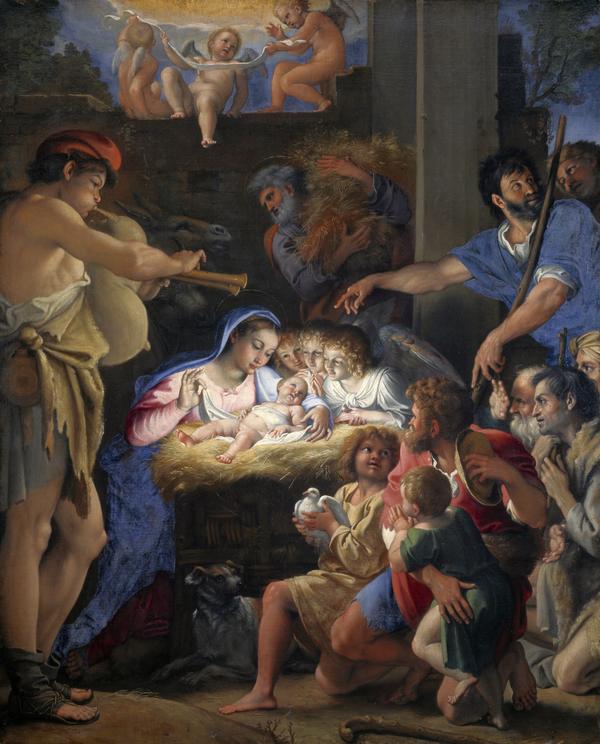 La adoración de los pastores - Domenichino