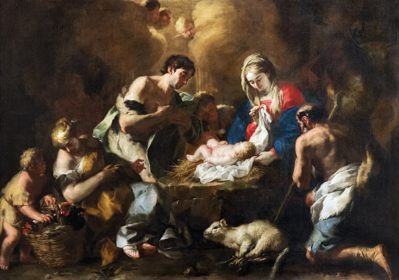 La adoración de los pastores - Francesco Solimena