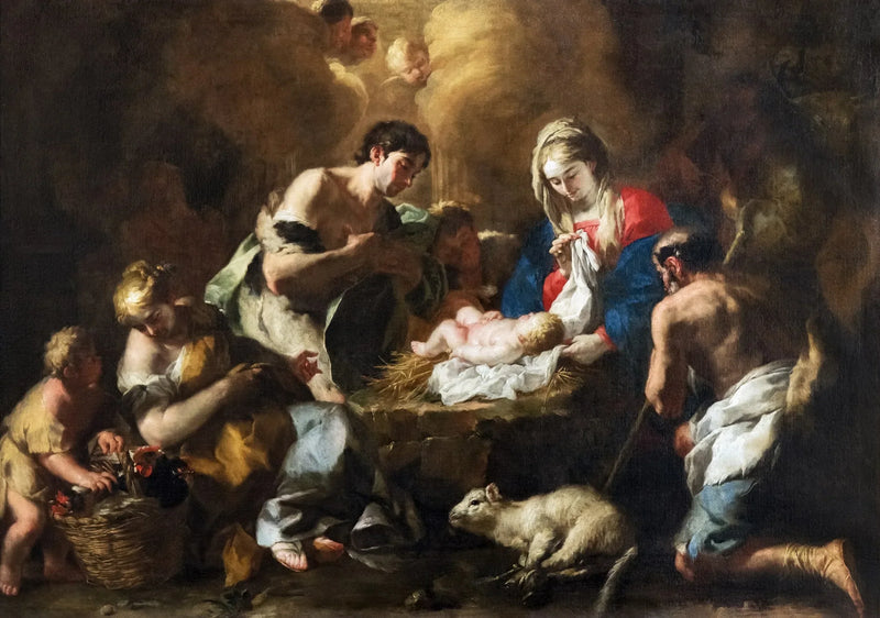 La adoración de los pastores - Francesco Solimena