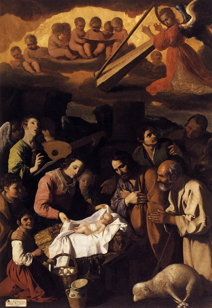 La adoración de los pastores - Francisco de Zurbarán