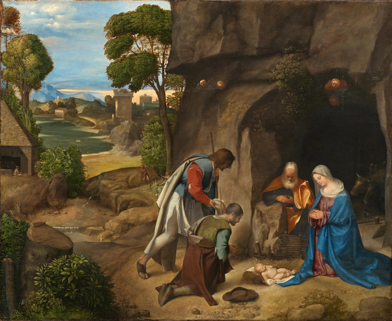 La adoración de los pastores - Giorgione