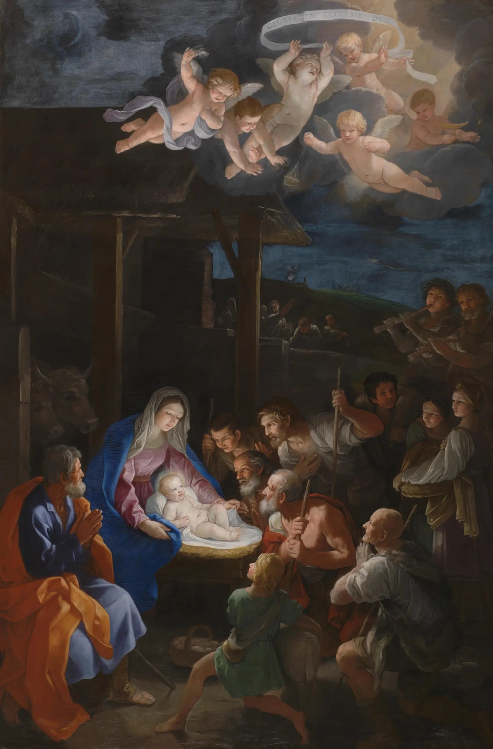 L'Adoration des bergers - Guido Reni image 1 tableau peint à l’huile sur toile