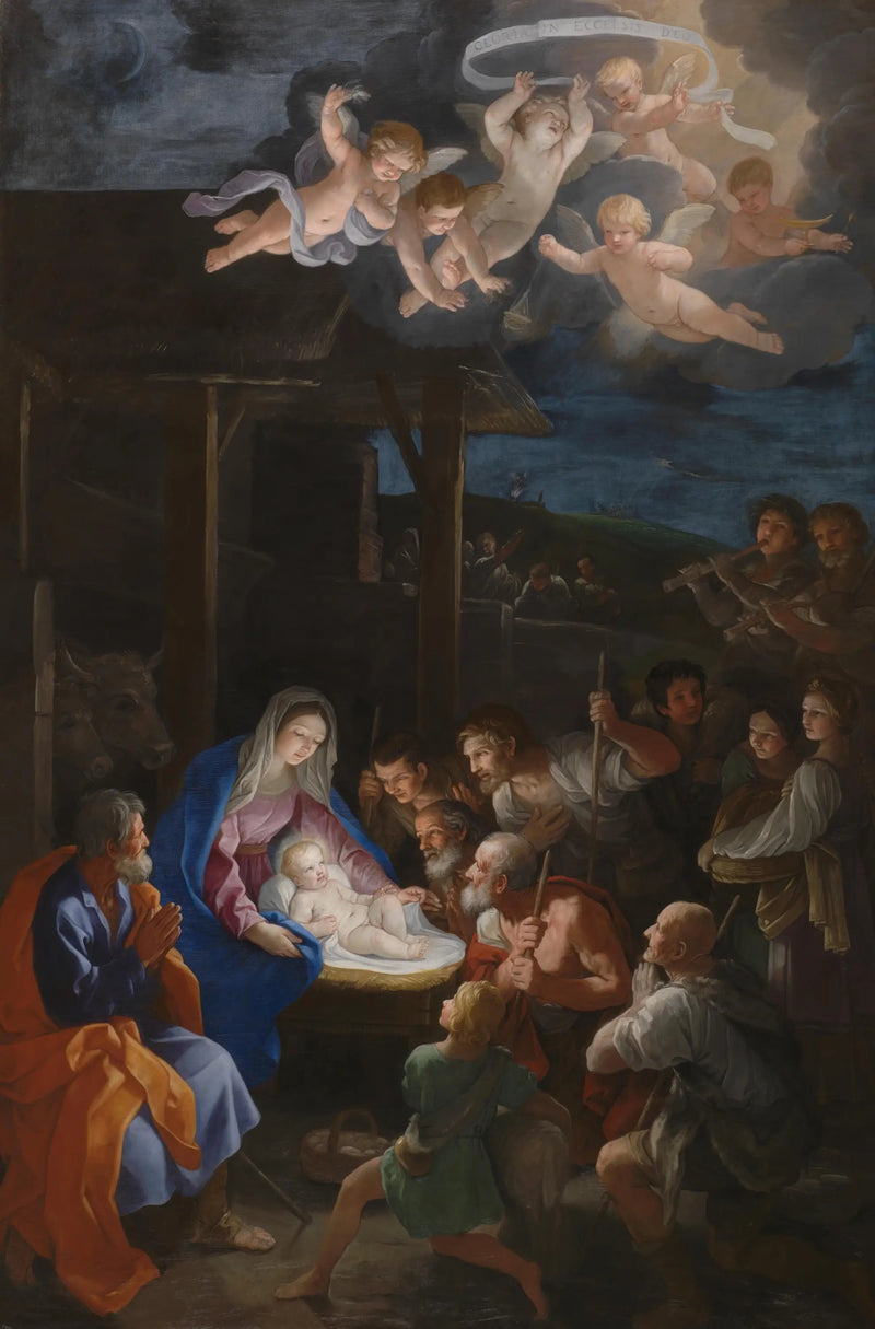 La adoración de los pastores - Guido Reni