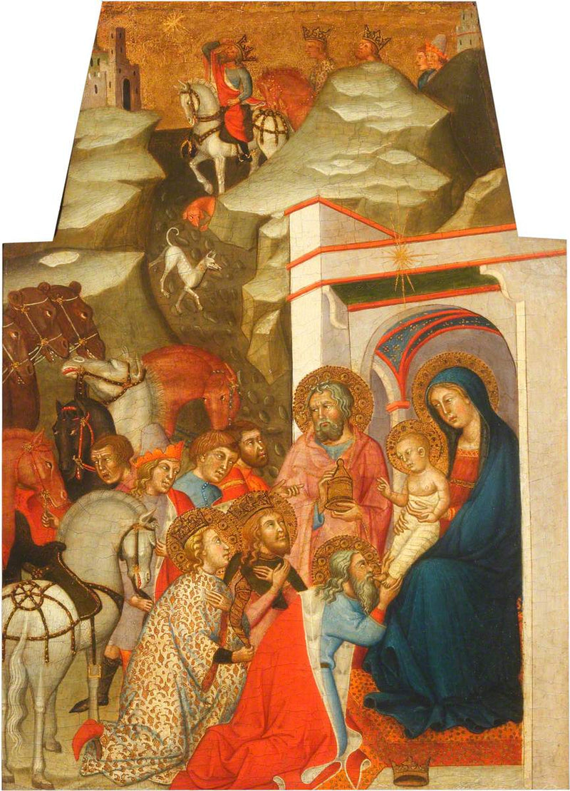 La Adoración de los Reyes Magos - Bartolo di Fredi
