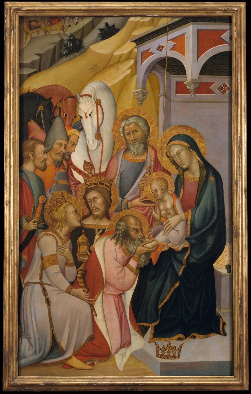 La Adoración de los Reyes Magos - Bartolo di Fredi