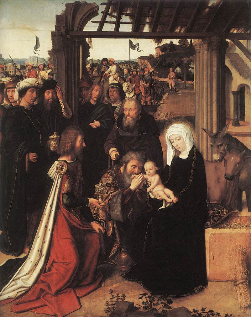La adoración de los Reyes Magos. - Gérard David