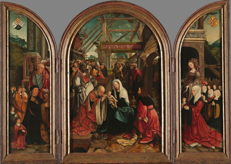 La adoración de los Reyes Magos - Jacob Cornelisz van Oostsanen