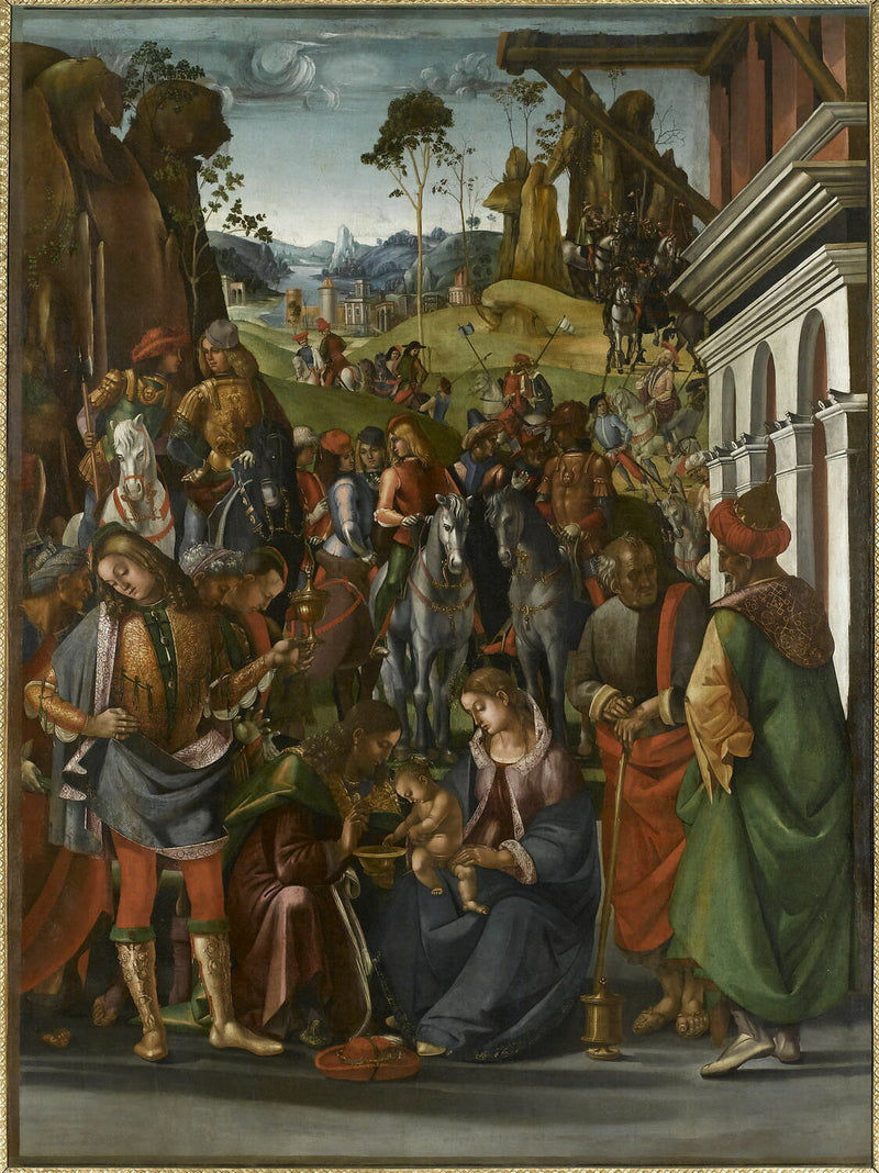 La adoración de los Reyes Magos - Luca Signorelli