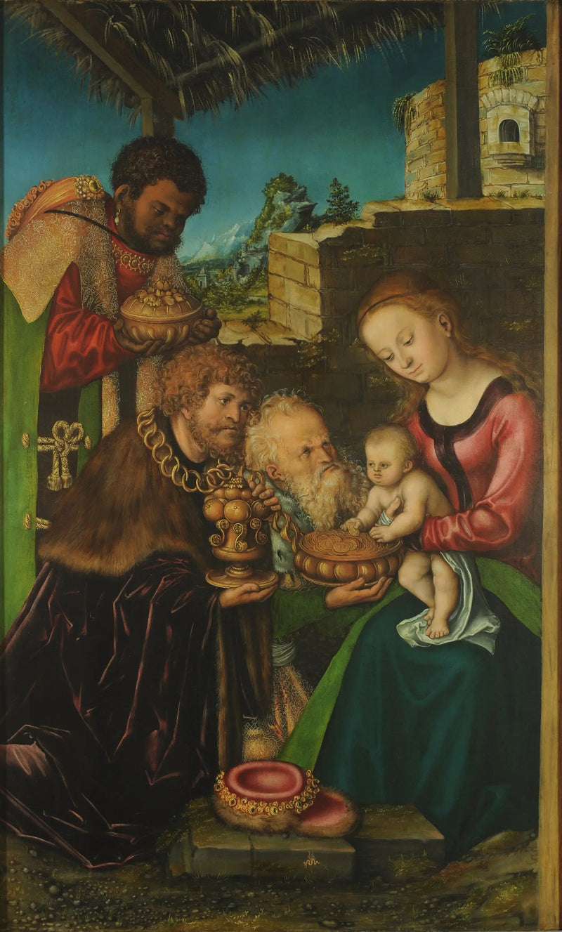 La adoración de los magos - Lucas Cranach el Viejo