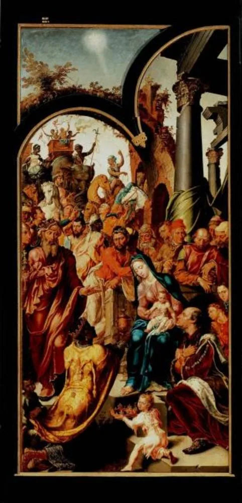 L'Adoration des mages - Maarten van Heemskerck image 1 copie de tableau peinte à la main