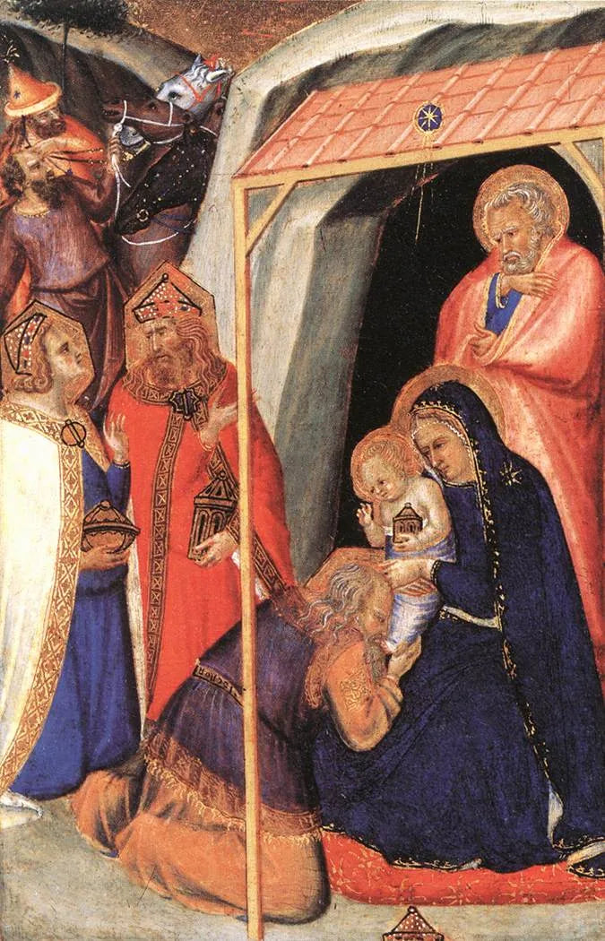 La adoración de los magos - Pietro Lorenzetti