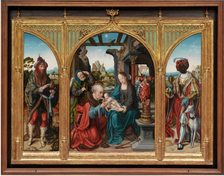 La adoración de los Reyes Magos - Joos van Cleve