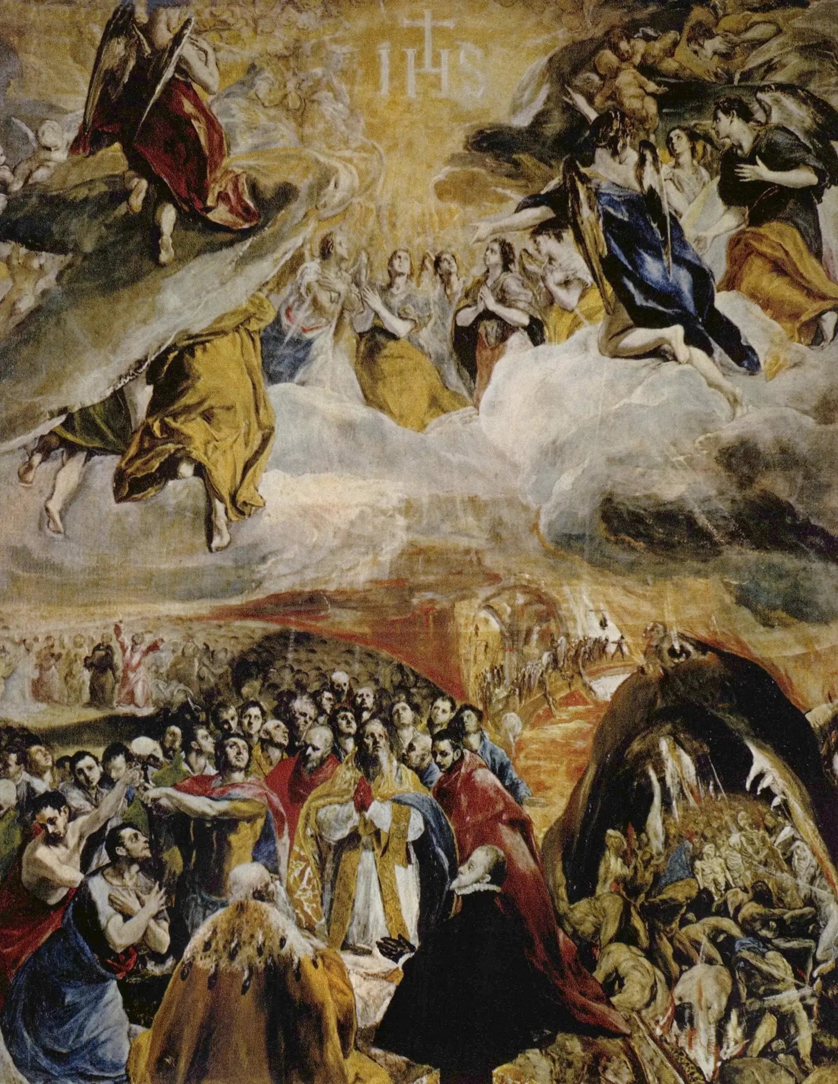 L'adoration du nom de Jésus - El Greco image 1 copie de tableau peinte à la main