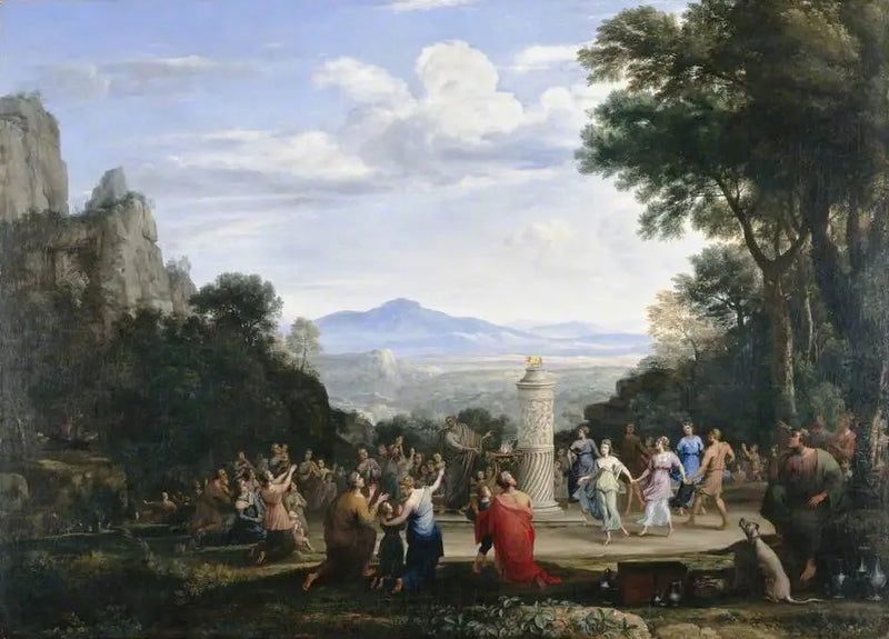 La Adoración del Becerro de Oro - Claude Lorrain