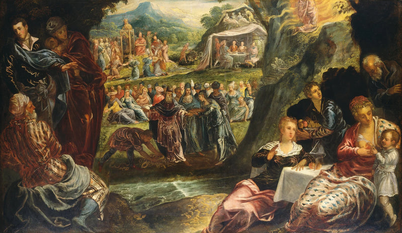 La adoración del becerro de oro - Jacopo Tintoretto