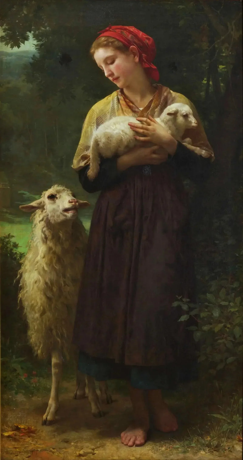 El cordero recién nacido - Bouguereau