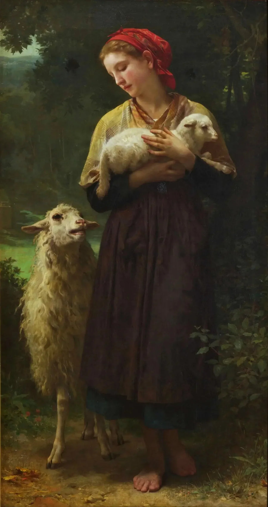 El cordero recién nacido - Bouguereau
