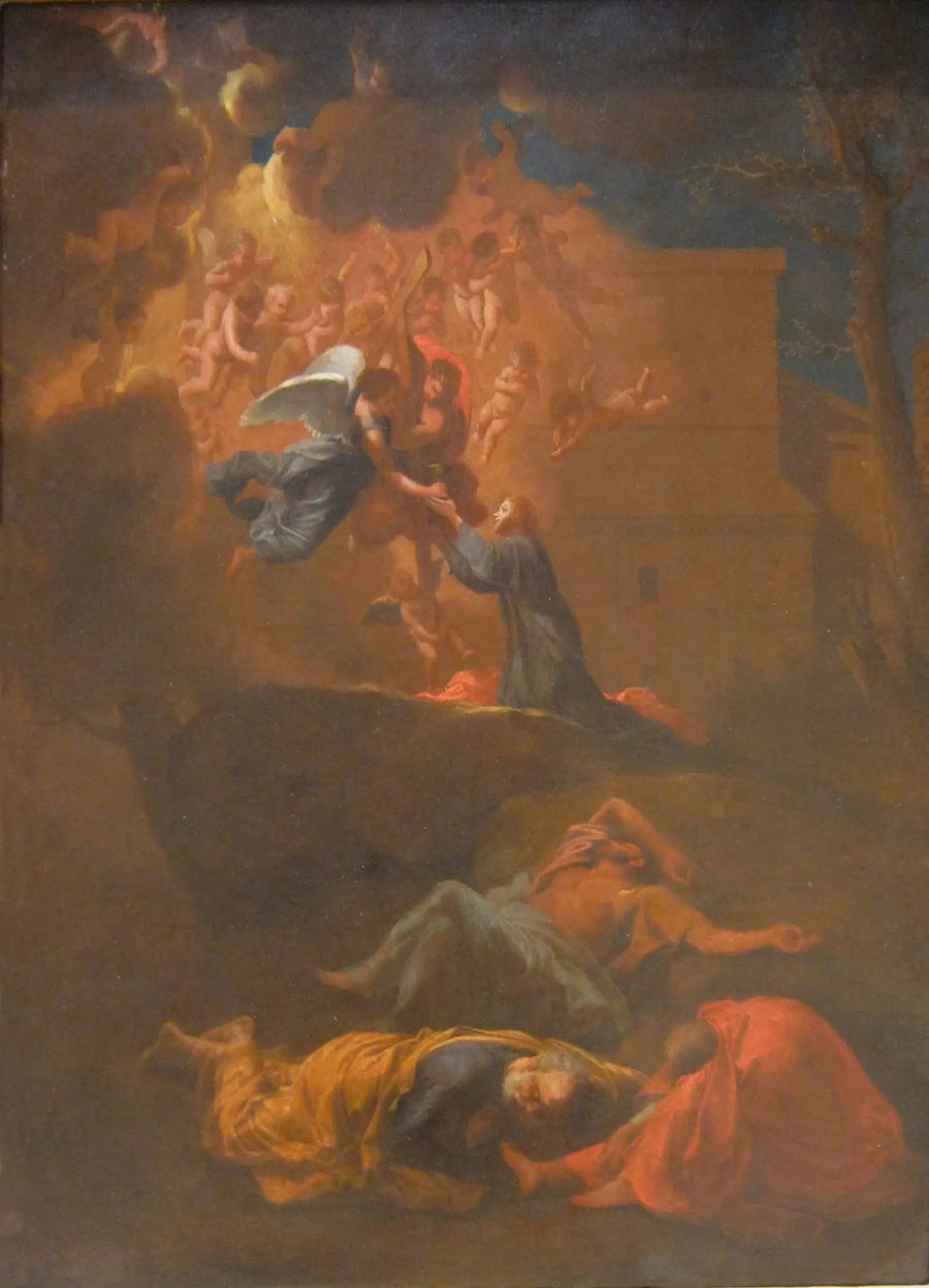 La agonía en el jardín de los olivos - Nicolas Poussin