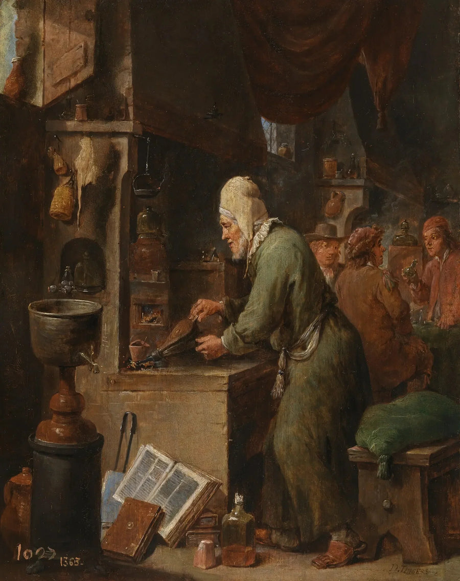 El alquimista - David Teniers el Joven