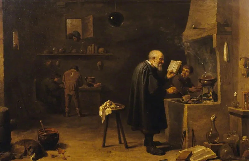 El alquimista - David Teniers el Joven