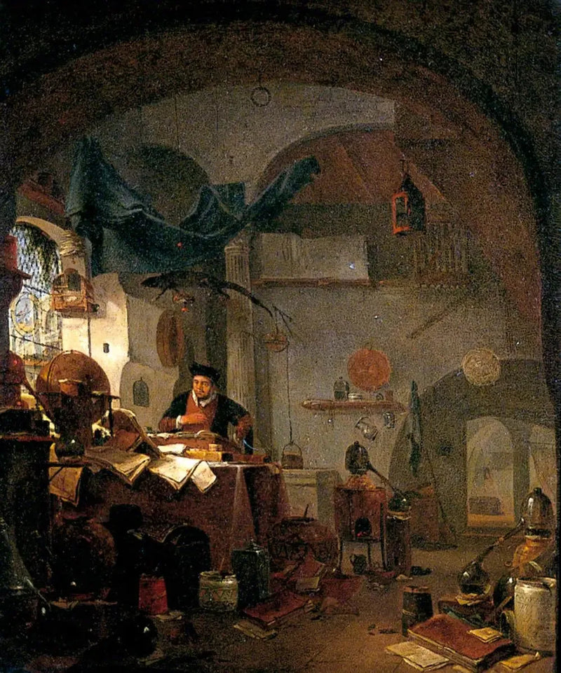 El alquimista - David Teniers el Joven