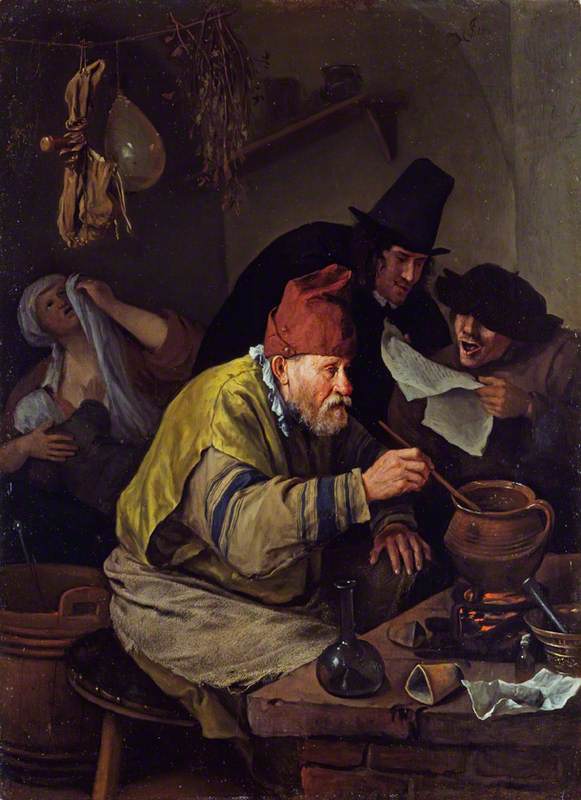 L'alchimiste du village - Jan Steen image 1 reproduction d’œuvre d’art à l’huile