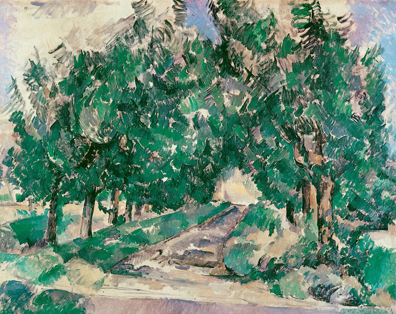 El Paseo en el Jas de Bouffan - Paul Cézanne