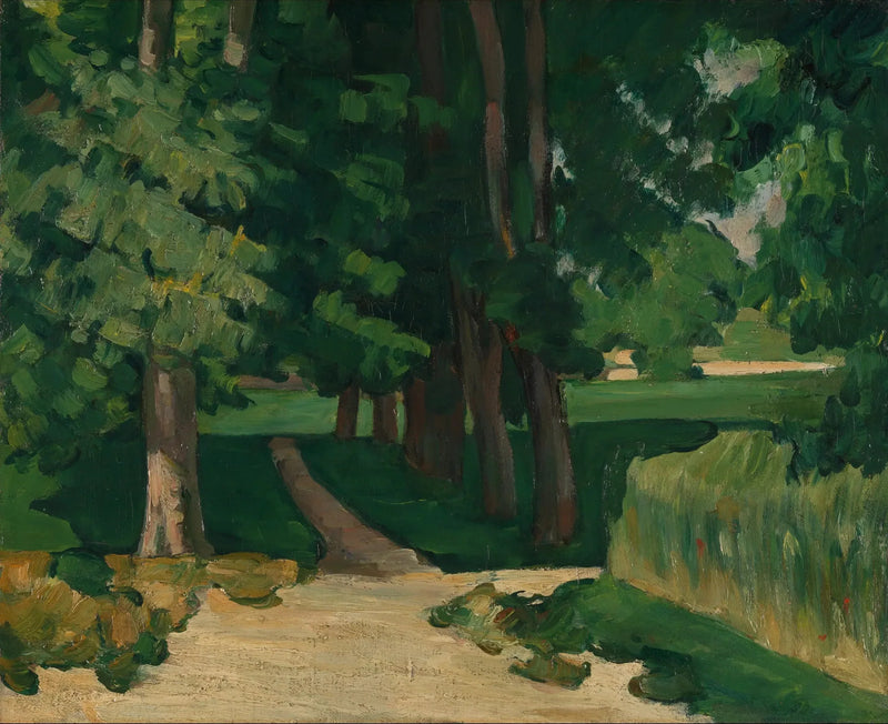El Paseo en el Jas de Bouffan - Paul Cézanne
