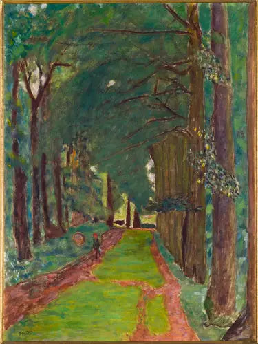 L'Allée d'arbres - Pierre Bonnard image 1 reproduction d’œuvre d’art à l’huile