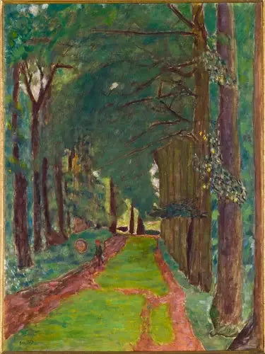 La Avenida de los árboles - Pierre Bonnard