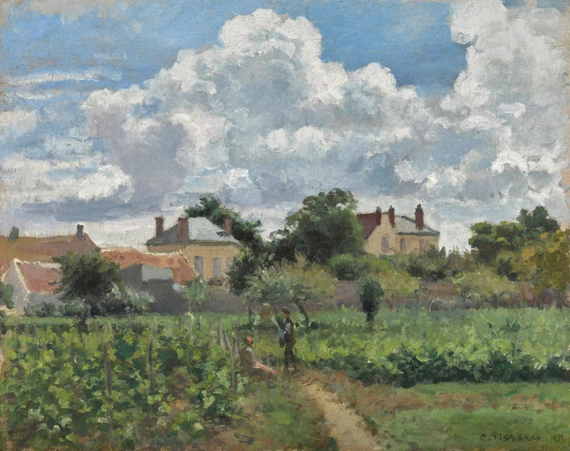 La senda de las vides en Pontoise - Camille Pissarro