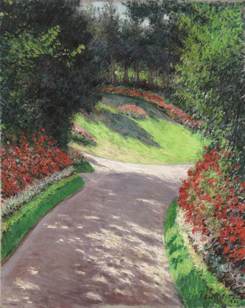 El Paseo del Jardín - Gustave Caillebotte