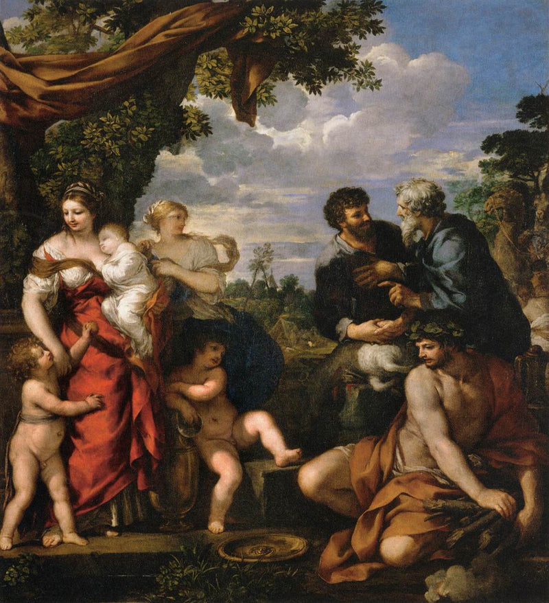 La alianza de Jacob y Labán - Pietro da Cortona