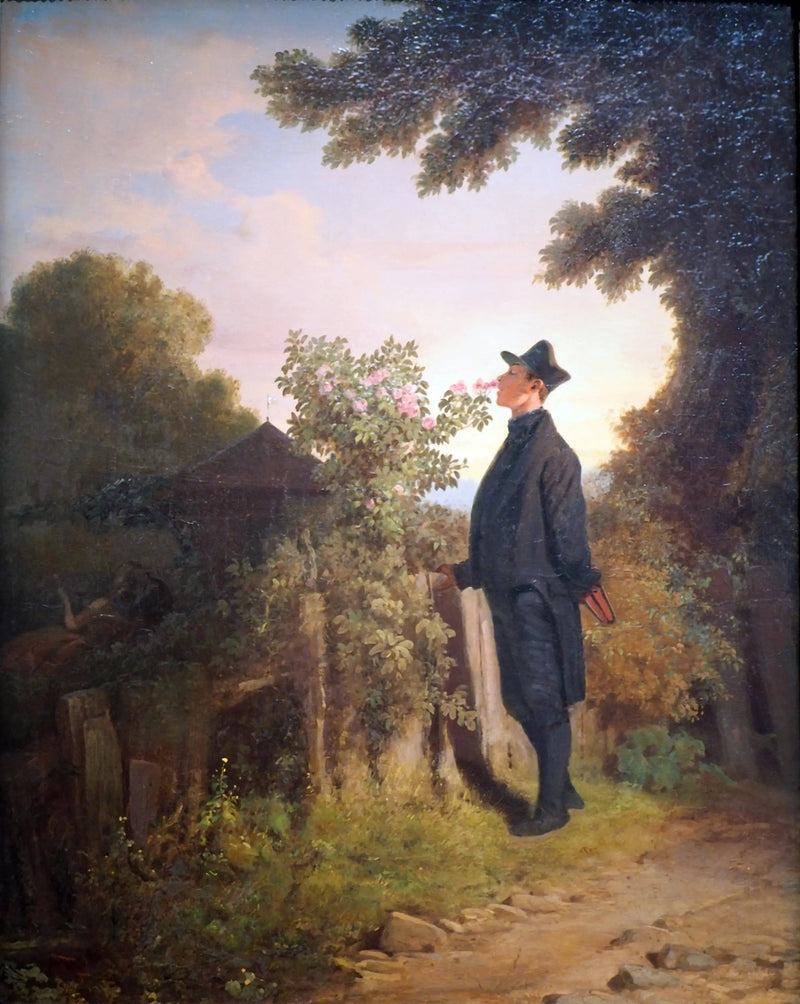 El amante de rosas - Carl Spitzweg