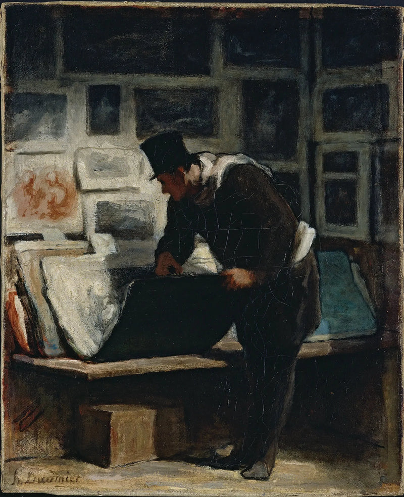 El aficionado a las estampas - Honoré Daumier