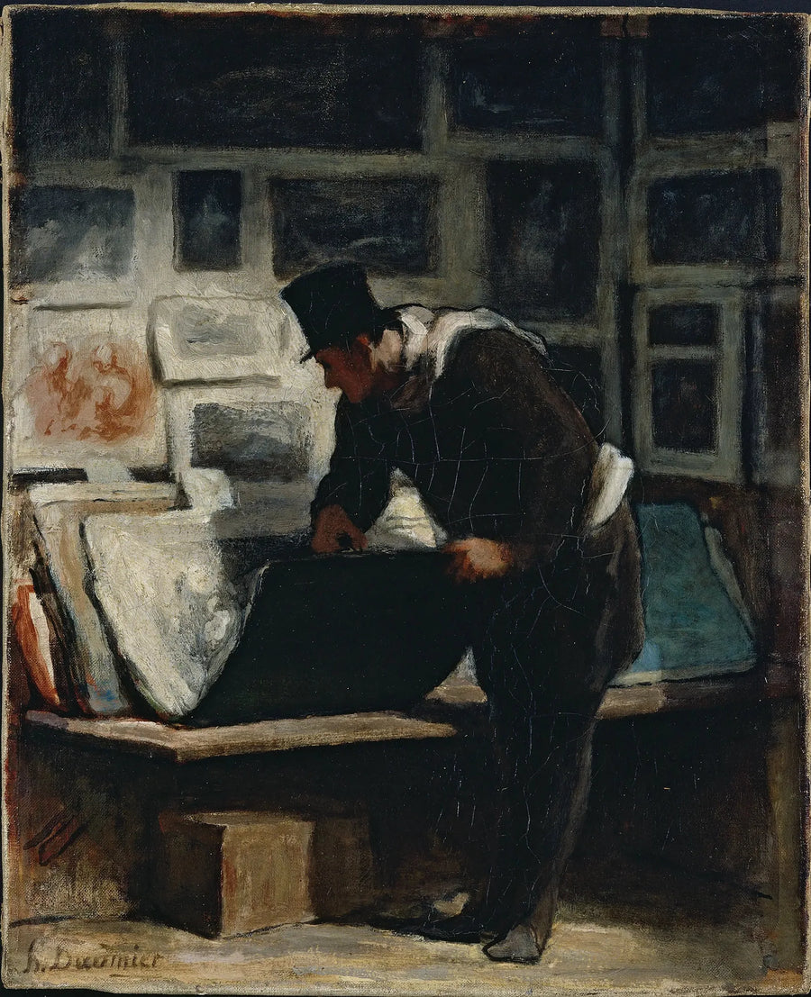 El aficionado a las estampas - Honoré Daumier