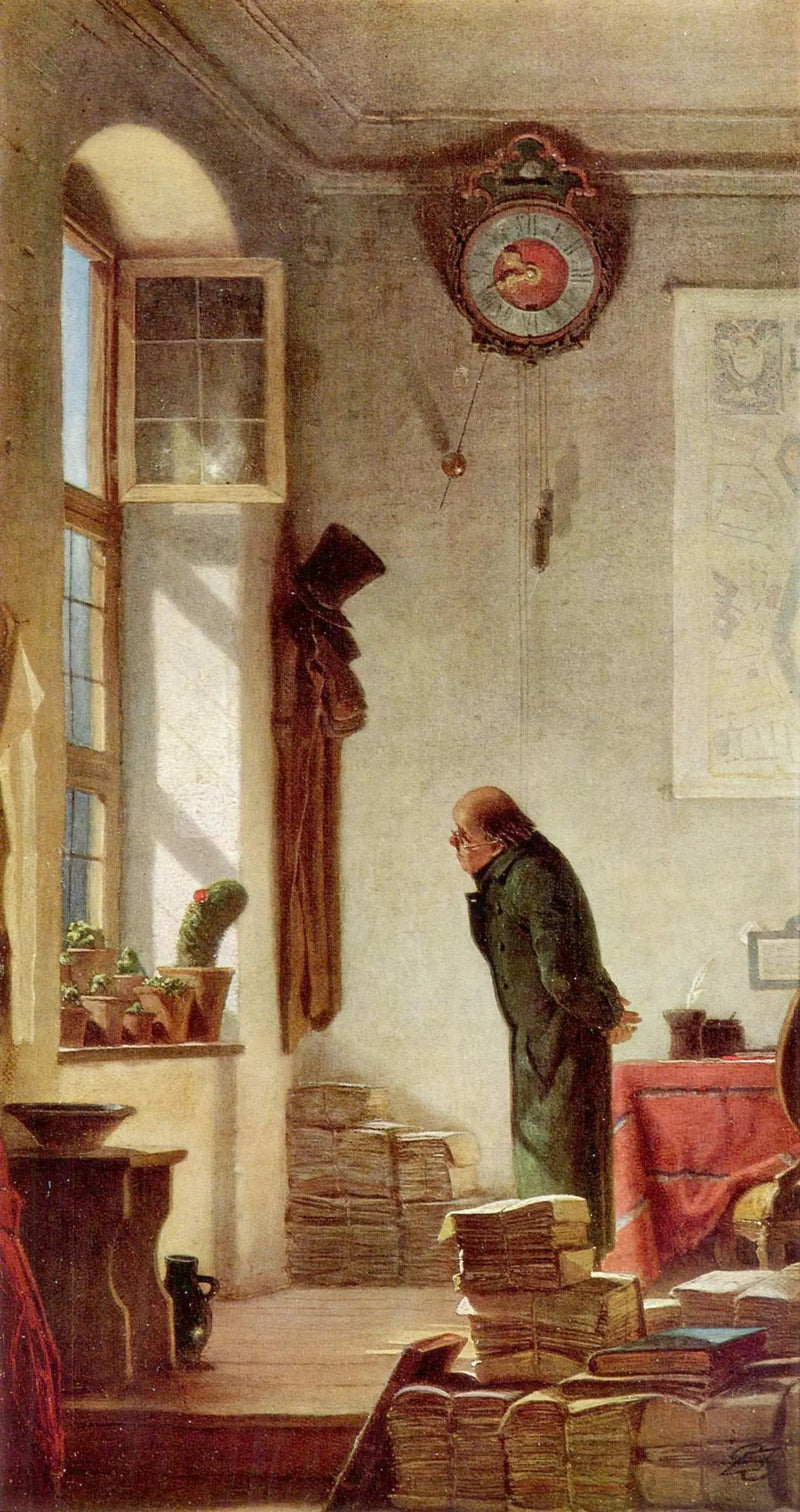 El amante de los cactus - Carl Spitzweg