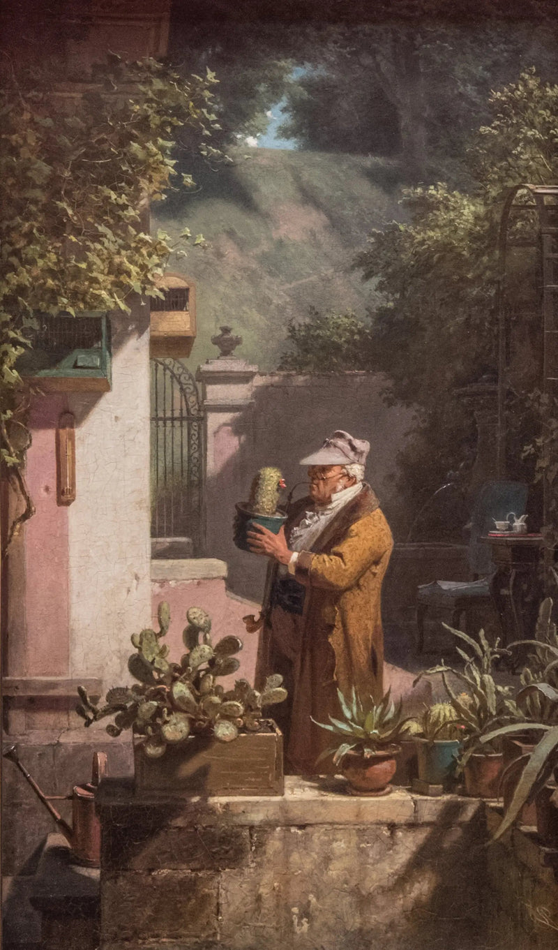El amante de los cactus - Carl Spitzweg
