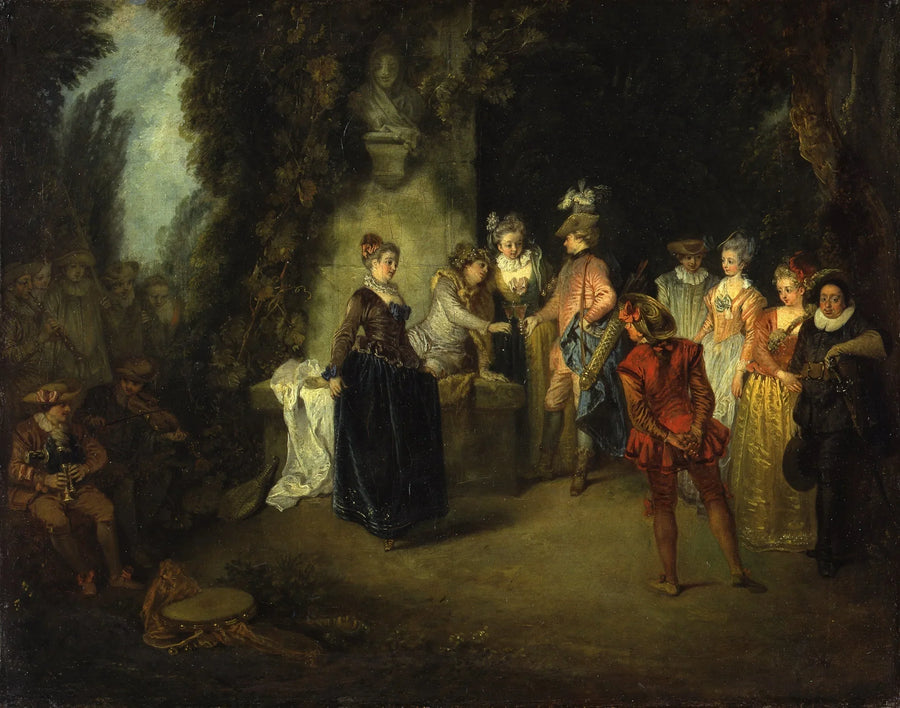 El amor en la Comédie française - Antoine Watteau