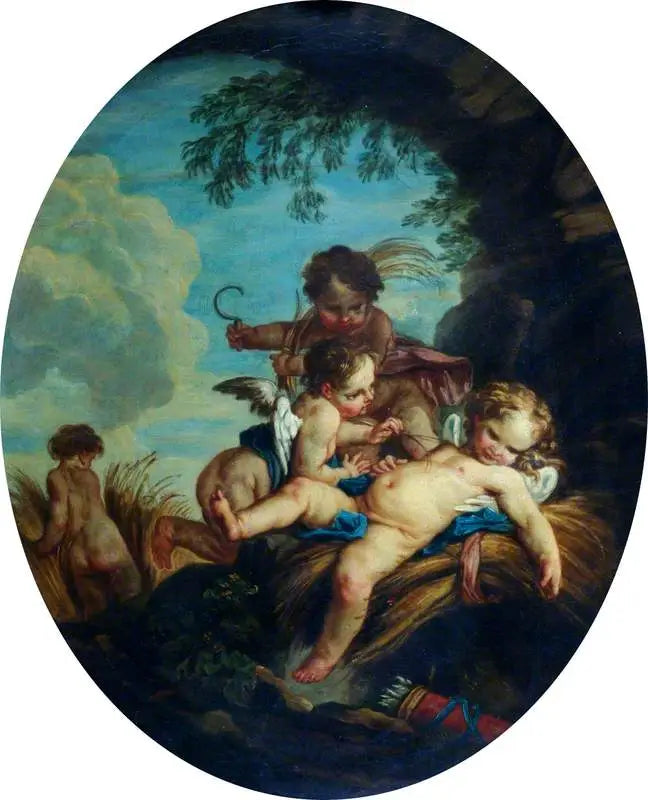 El amor segador (Cupido segador) - François Boucher