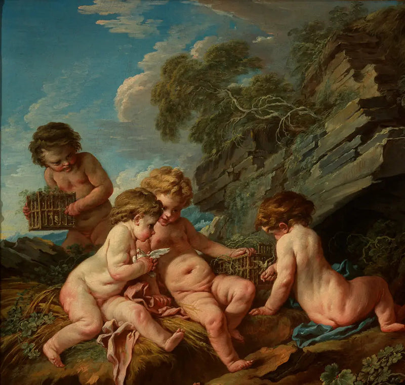 El amor pájaro cantor - François Boucher