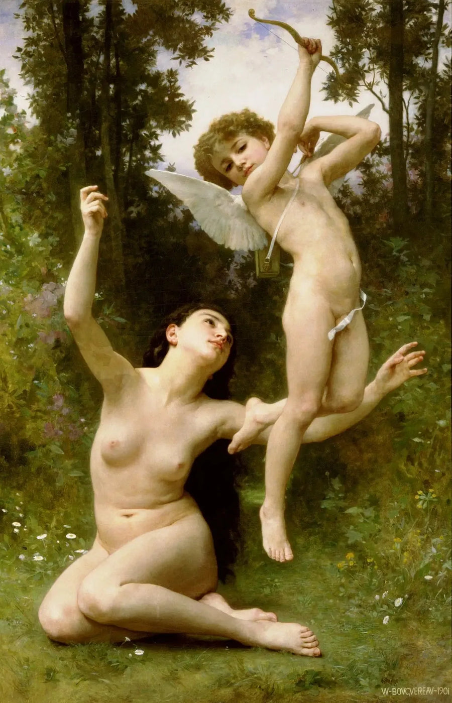 El Amor se eleva - Bouguereau
