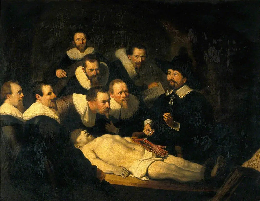 L'anatomie du Dr Nicolaes Tulp - Rembrandt image 1 reproduction artisanale de tableau