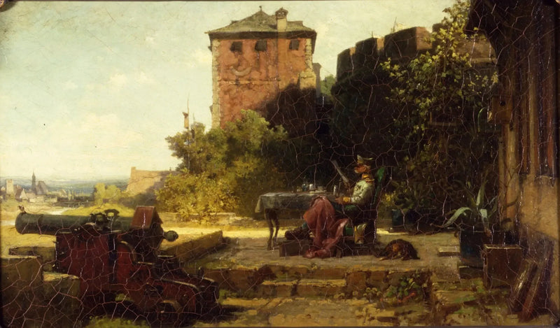 El antiguo comandante de la fortaleza - Carl Spitzweg