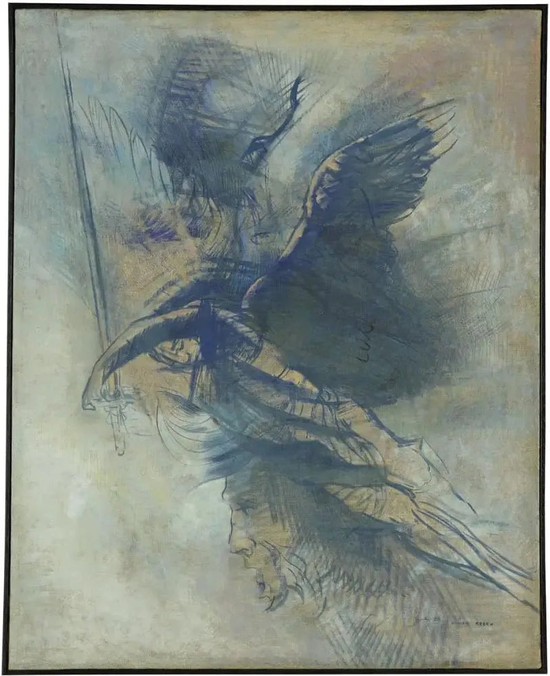 El ángel guerrero - Odilon Redon