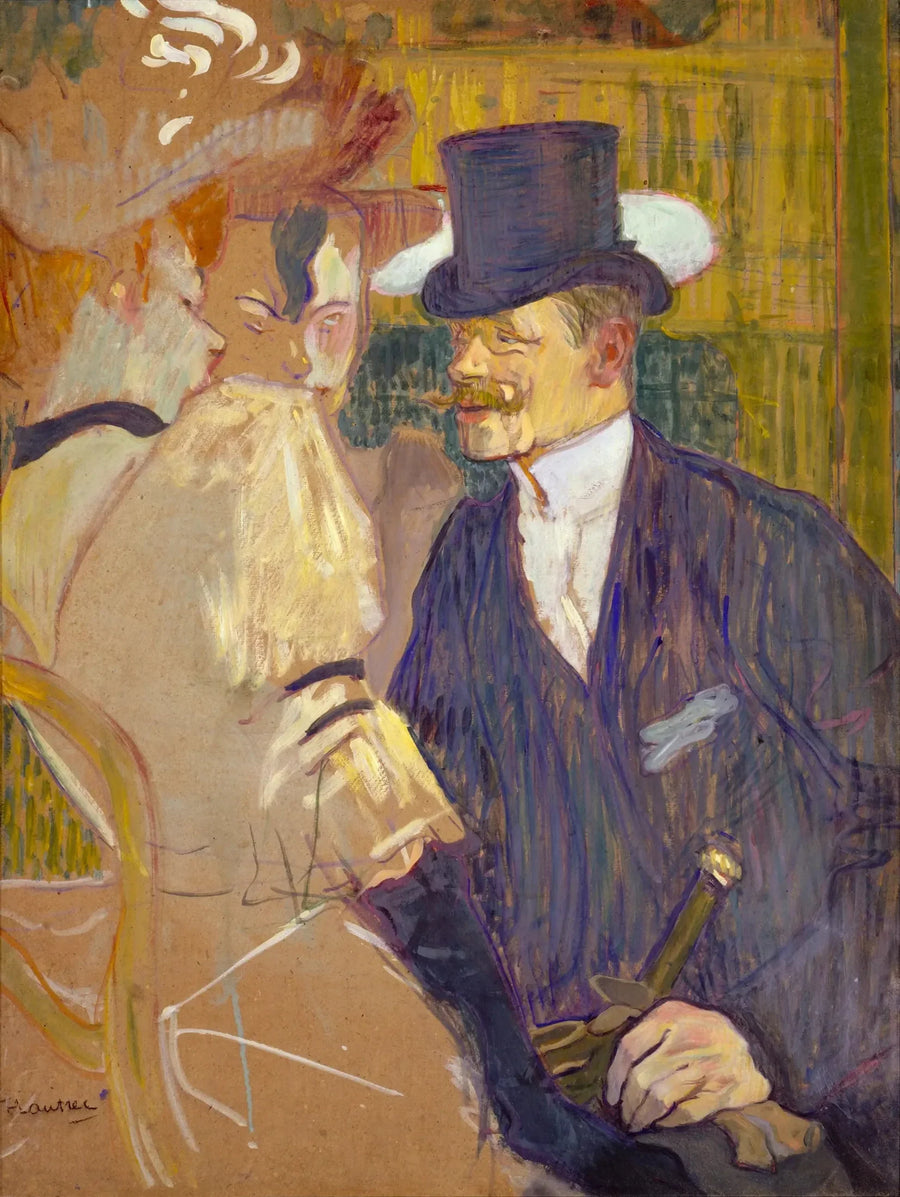 El Inglés en el Moulin-Rouge - Henri de Toulouse-Lautrec