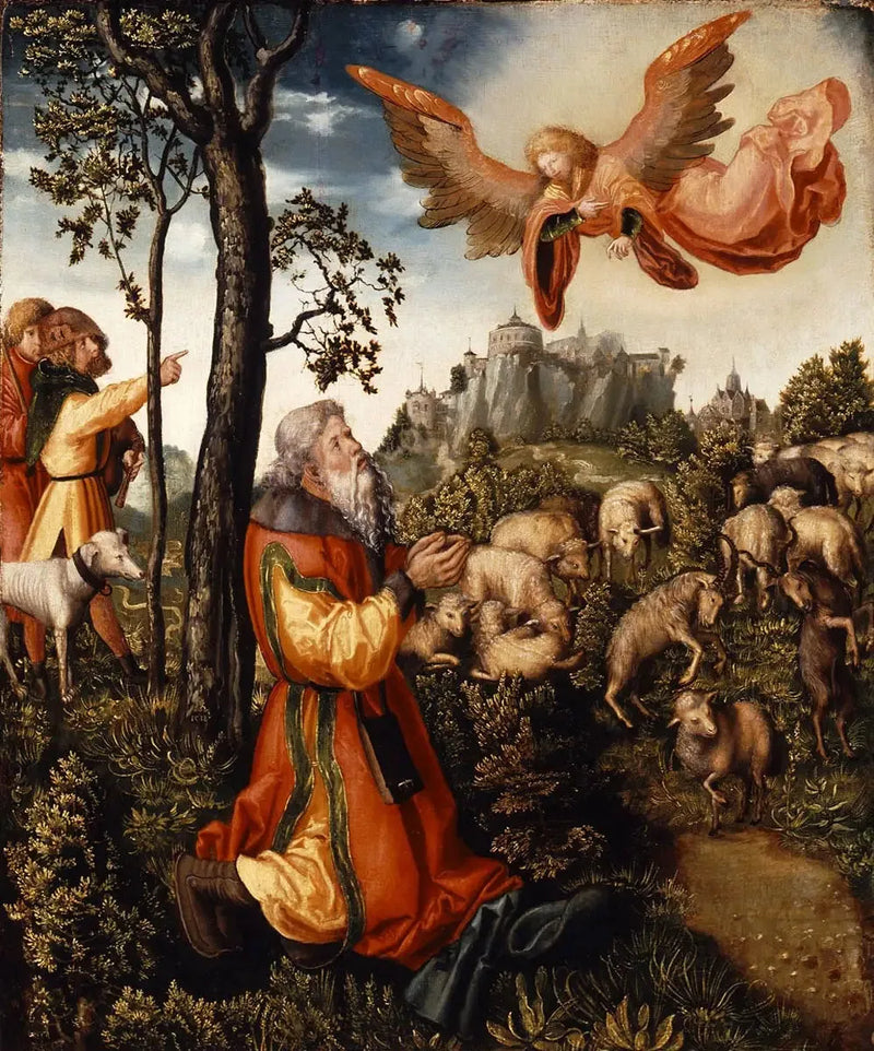 La Anunciación a Joachim - Lucas Cranach el Viejo