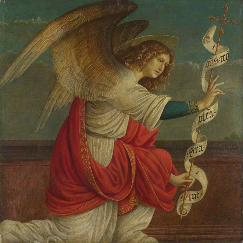 La Anunciación: El ángel Gabriel - Gaudenzio Ferrari